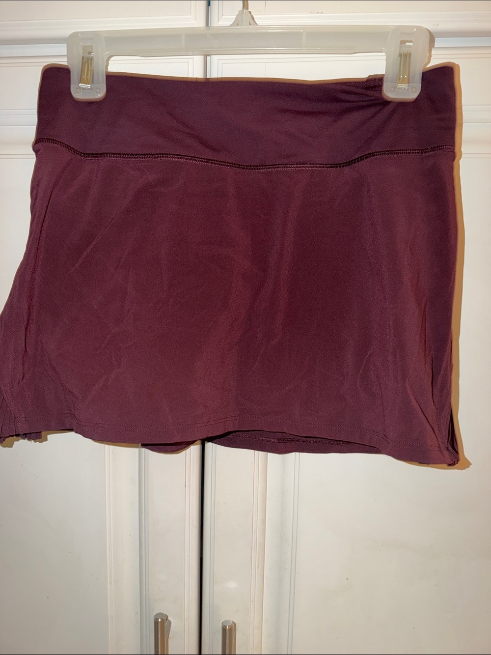 Lululemon Burgundy Play to Pleats Skirt